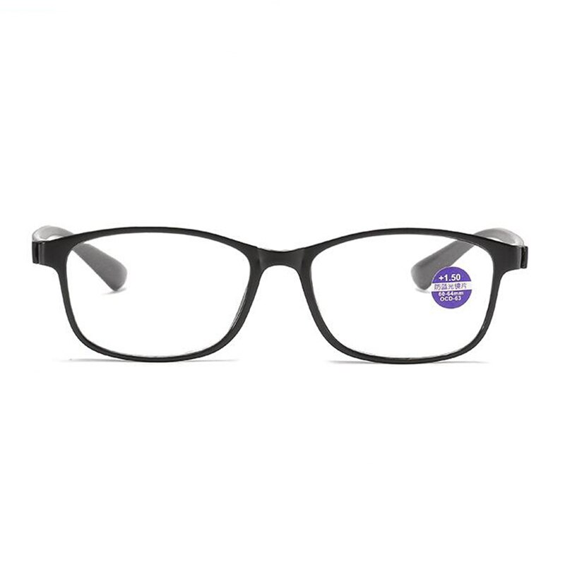 Lunettes de myopie carrées de 0, 50, 100, 150, 600 à-, monture complète finie, vue courte, Prescription, monture noire
