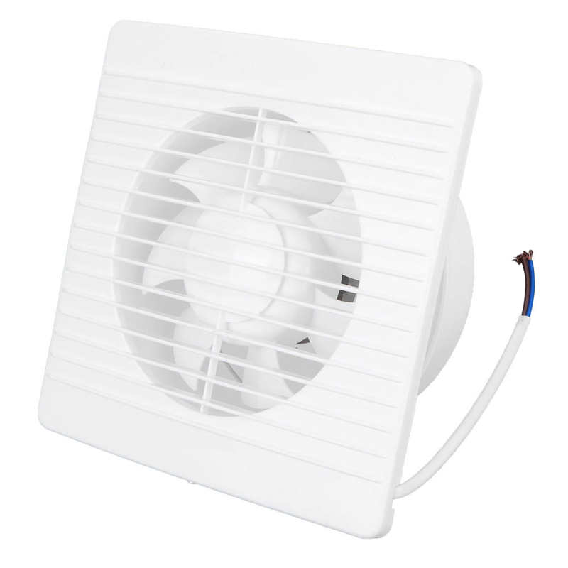 Ventilateur mural à 7 pales avec clapet anti-retour, 220V, pour cuisine et salle de bain
