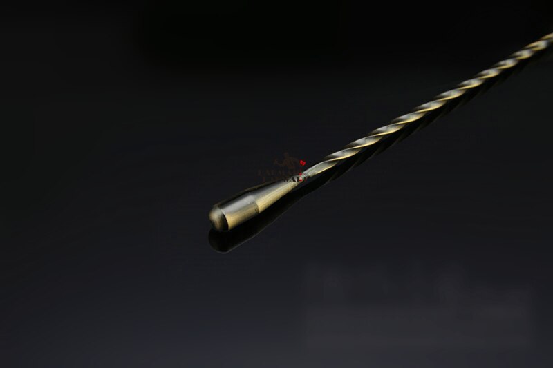 Edelstahl Cocktail Bar Löffel Bronze- Mischen Spirale aufbringen Bar Teadrop Löffel Rühren Löffel Bar Werkzeug Barmann Werkzeuge 40cm
