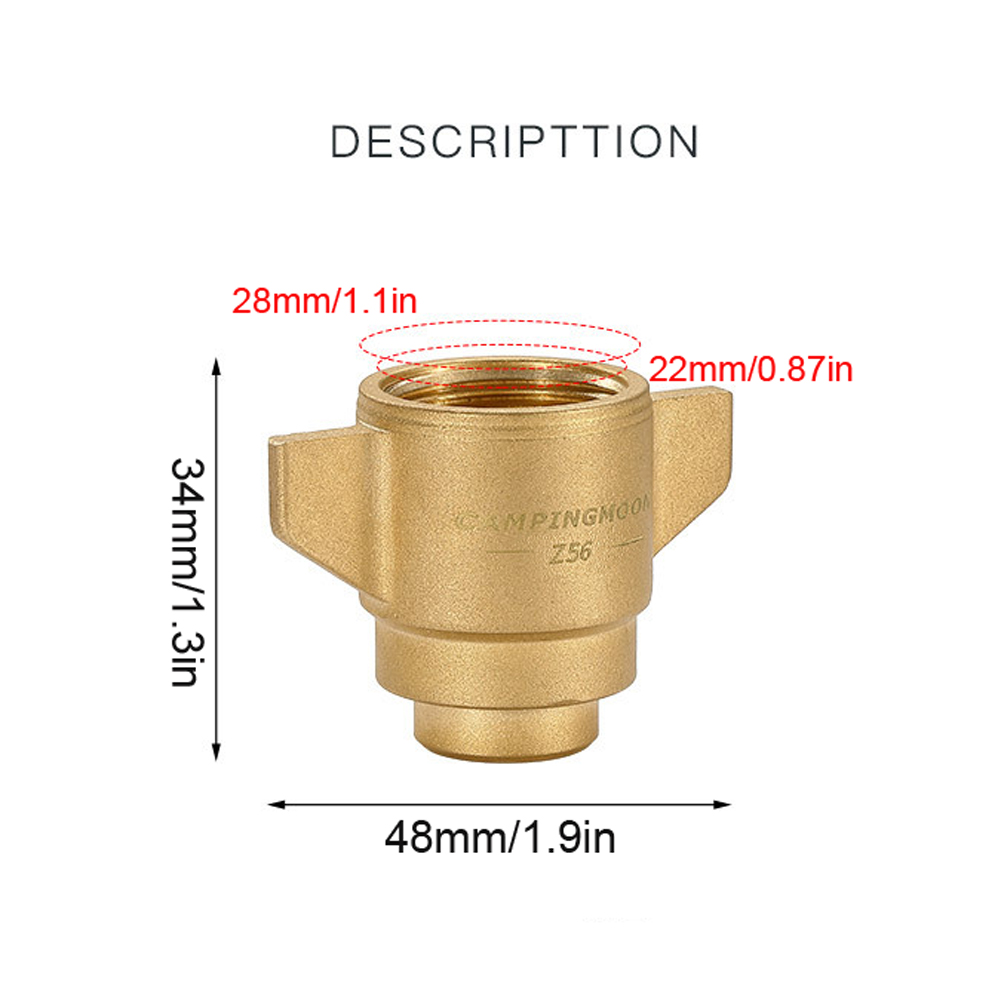 CAMPINGMOON Camping Stove Adapter Liquefied Gases Adapter GasTank Converter Adapter for Outdoor Cooking Camping Picnic BBQ: Z56