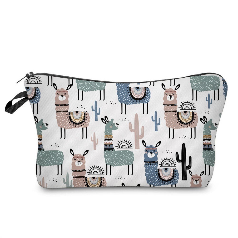 Deanfun Bunte Lamas Kosmetik Tasche Wasserdichte Kaktus machen-hoch Taschen Reise Veranstalter Kosmetik Pouchs 51444: Ursprünglich Titel