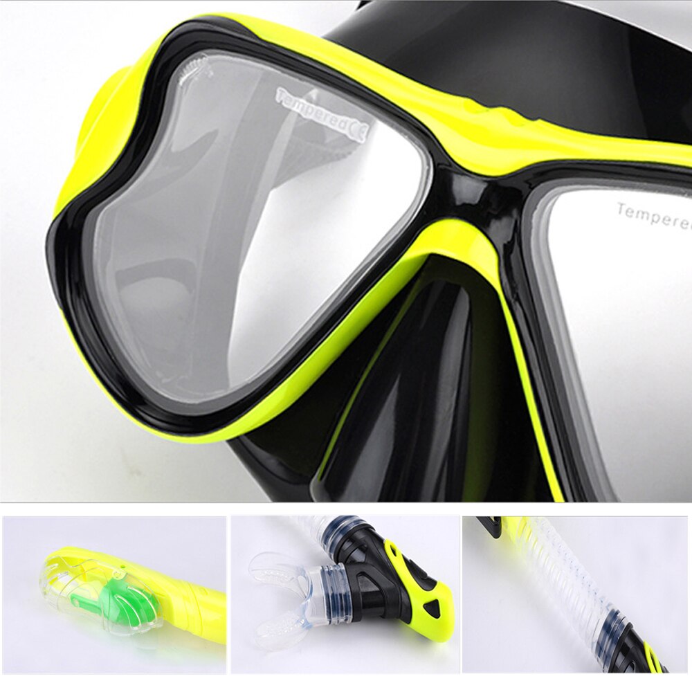 Scuba Diving Mask For Adult Youth Anti Fog Underwater Wide View Snorkel Mask HD Anti-UV Diving Kit Equipment