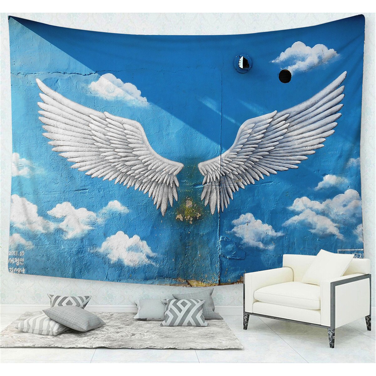 Tapiz de pared Estilo nórdico tapiz de pared colgante para dormitorio sala de estar dormitorio Decoración: 6