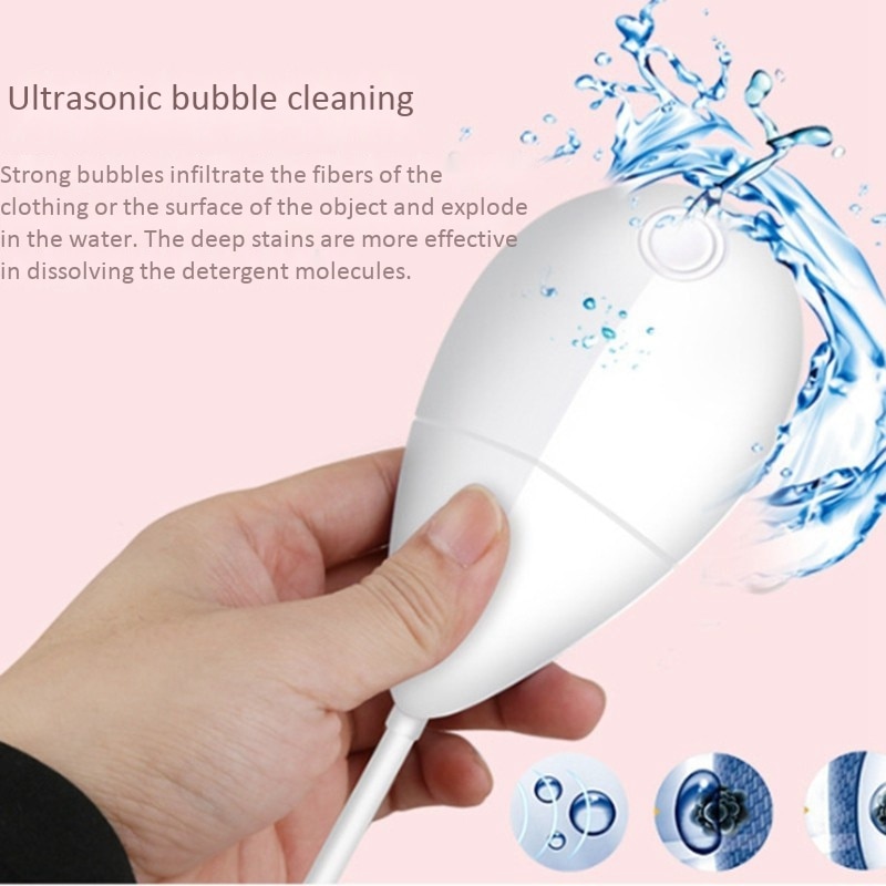 Mini vaskemaskin ultralydrens vaskemaskin høyfrekvent vibrasjon frukt grønnsaksvask fjerner smuss vaskemaskin glass