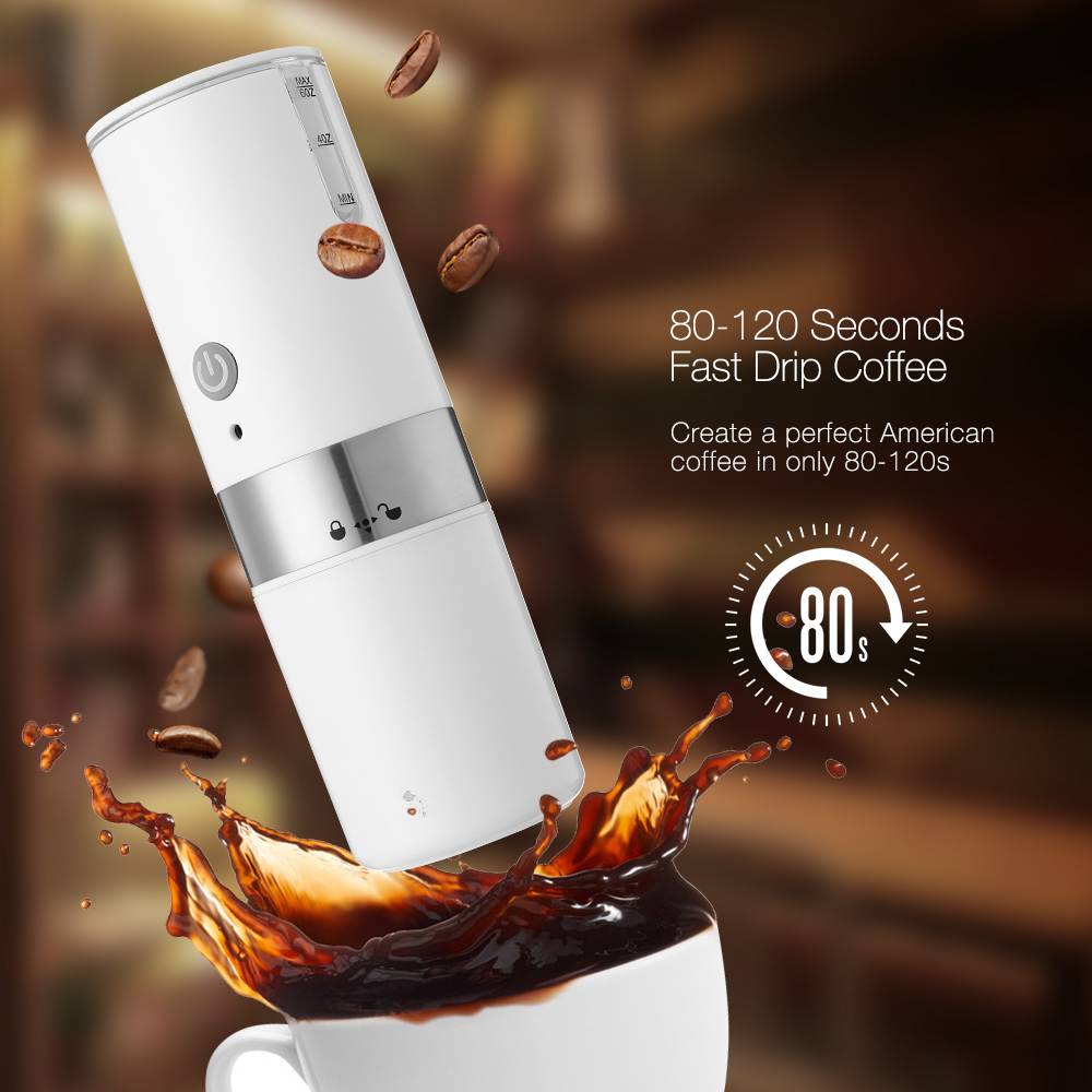 Digoo DG-CF01 Portable Electric Coffee Maker Automatic Coffee Machine Built-in Filter For Home Travel 8x24cm