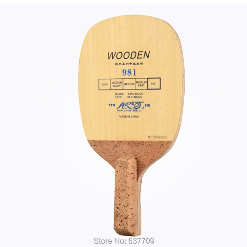 Original yinhe 981 983 985 tabe tennis blade pure wood JS Japanese penhold fast speed offensive ping pong game no rubber