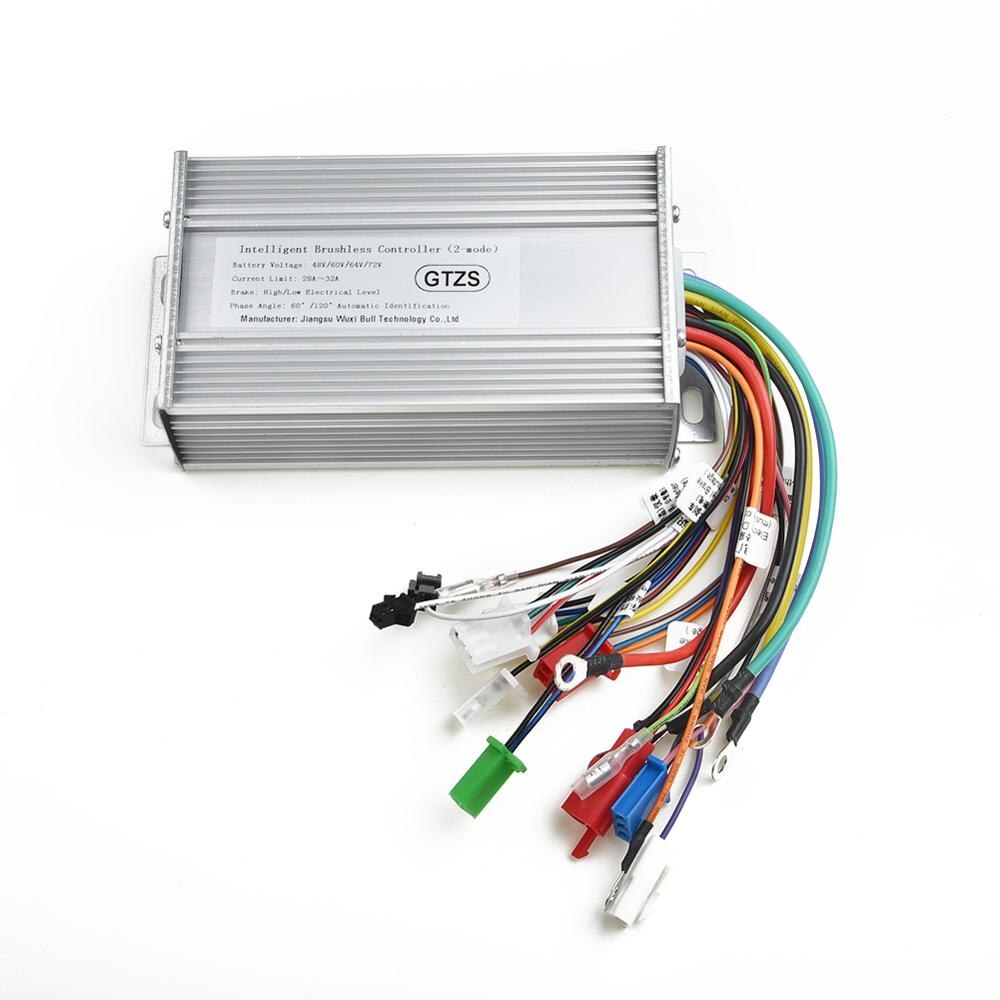 48v 60v 1800w Bldcm Controller Lead-acid Lithium Battery Eelectric Bicycle For Dc Brushless Central Motor E-bike Accessory Parts