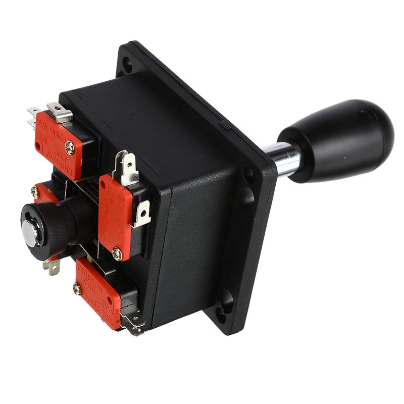 2 pièces rouge + noir Arcade Joystick pour jeu Arcade accessoire 8 voies bricolage jeu Joystick rouge noir balle combat bâton pièces de rechange