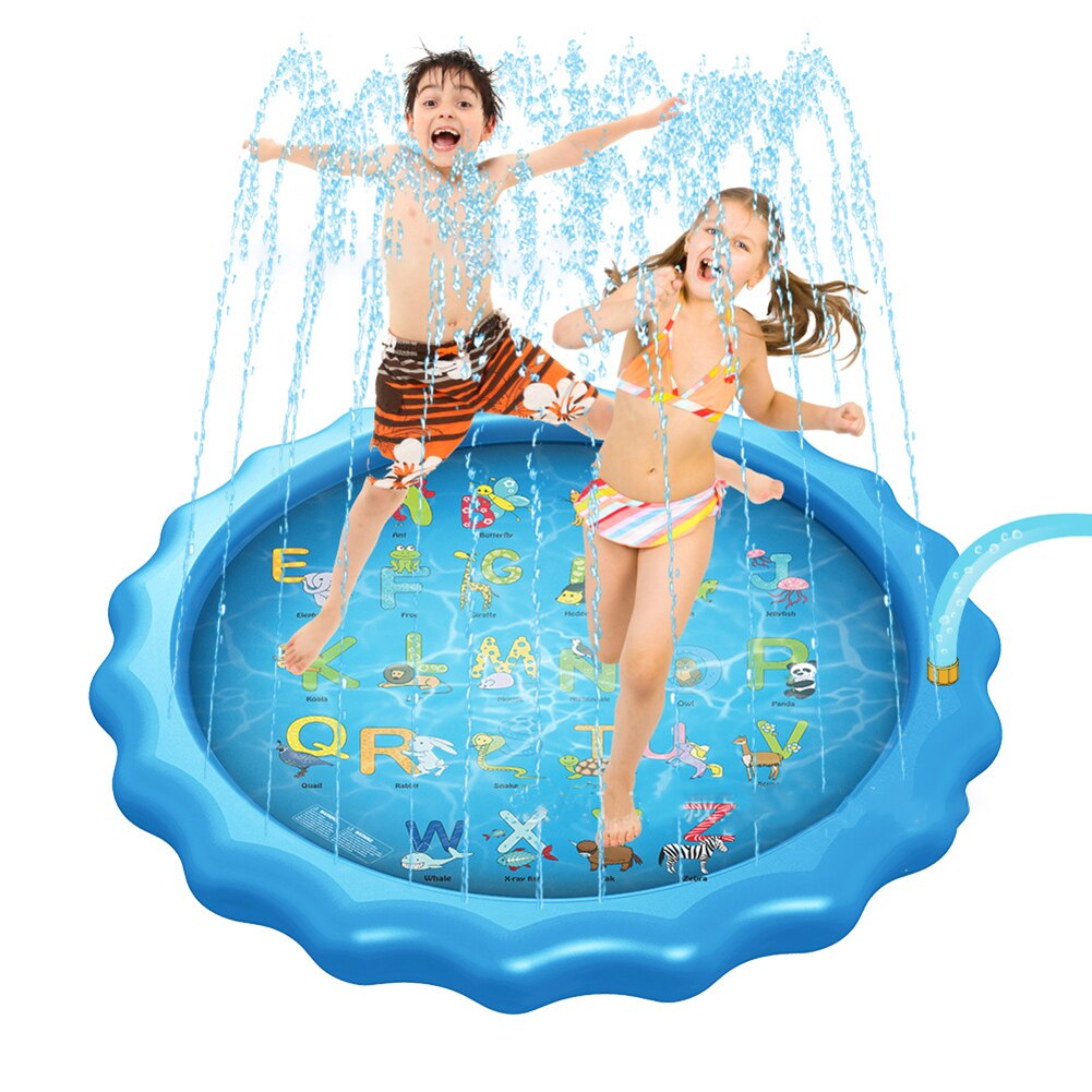 Kinderen Spelen Water Mat Games Strand Pad Kids Outdoor Waternevel Strand Mat Gazon Opblaasbare Sprinkler Kussen Speelgoed Kussen