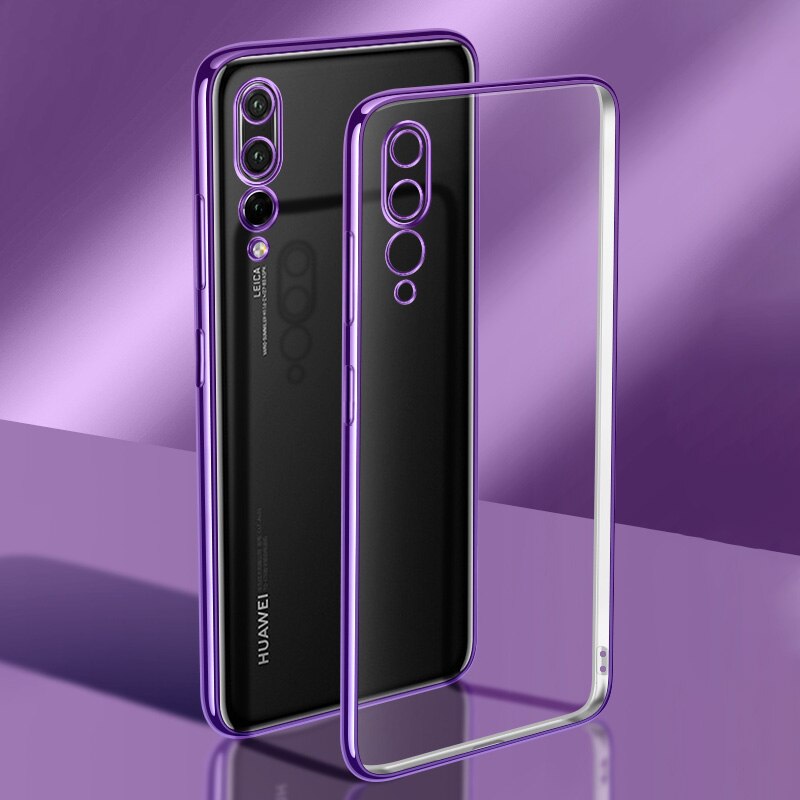 Kameraschützende silikon-handyhülle für huawei  p20 Profi/  p20 Profi, weiche, klare, ultradünne rückseite, transparentes, schlankes tpu