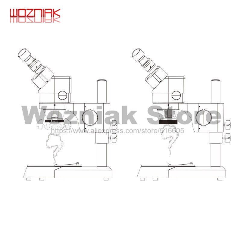 WOZNIAK SS-033C Microscope light source Ring light source Adjustable Eye protection white lamp