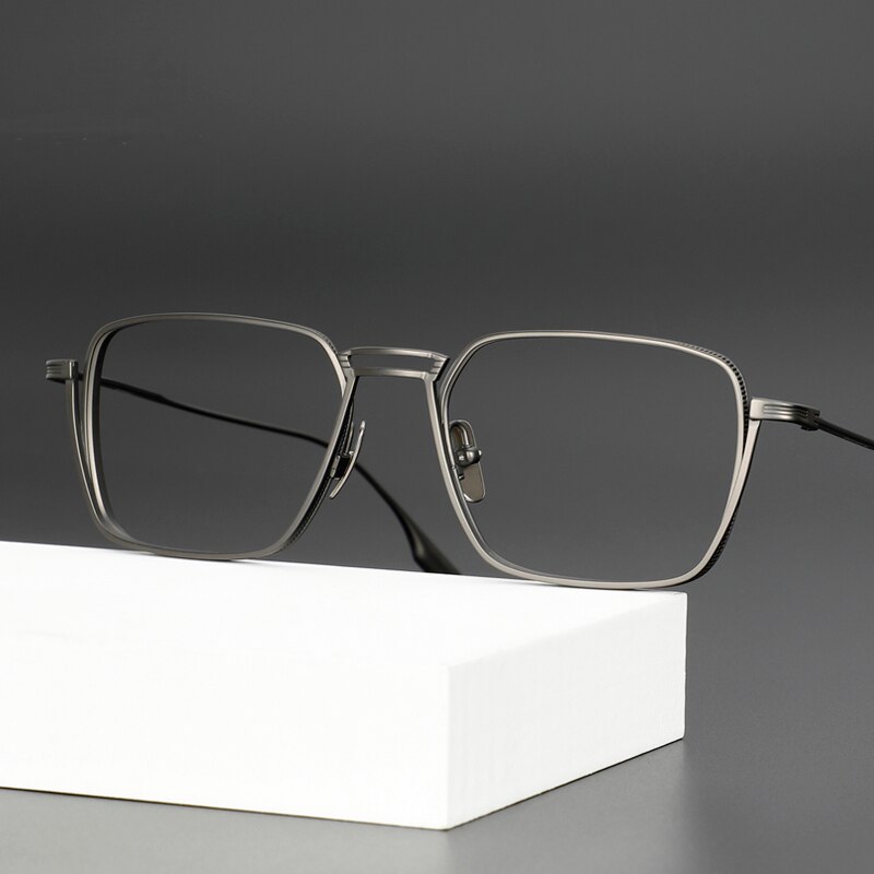 Montura de gafas rectangulares Vintage para hombre y mujer, lentes ópticas para miopía, gafas de lectura de , de de