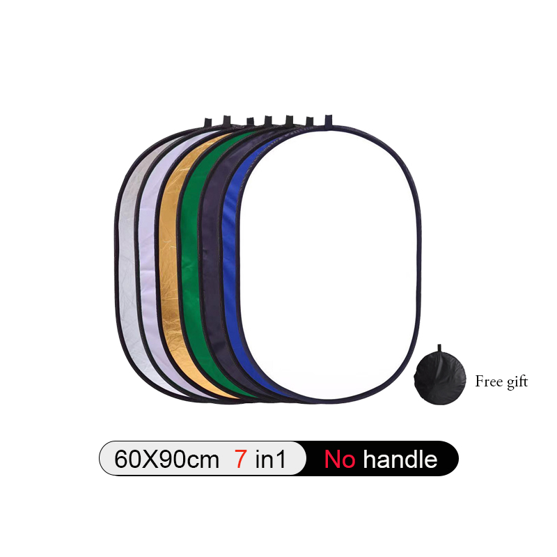 Fotografia. Foto Reflector Fotografie 5 In 1 Inklapbare Light Diffuser Ronde Foto Disc Spotlight Fotografie Accessoires: Oval 60x90cm 7in1