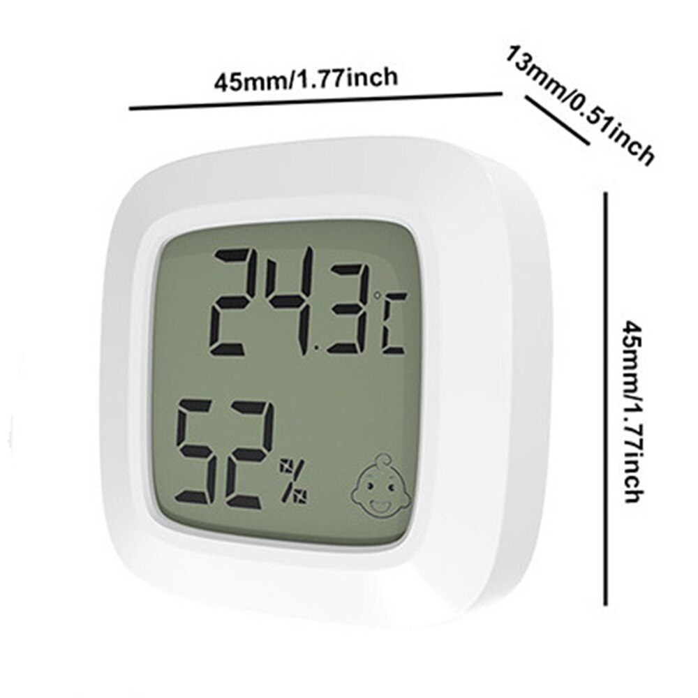 Mini Thermometer Hygrometer Indoor Desktop Wall Mounted Temperature Humidity Meter Home Temperature Measuring Tool with Magnet