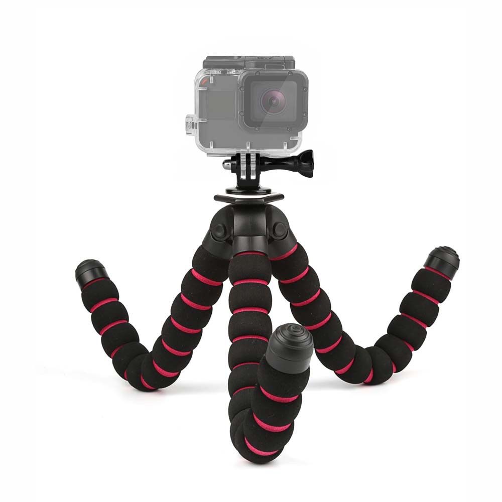 Tripod Portable Flexible Sponge Octopus Self Stick Stand S M L Mount + Phone Holder Tripode For Camera Gopro Canon Nikon DSLR