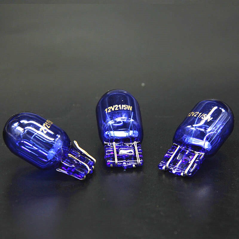 580 7443 W21/5W XENON T20 Natural Blue Glass 12V 21/5W W3x16q Double Filament Super White Car Bulb