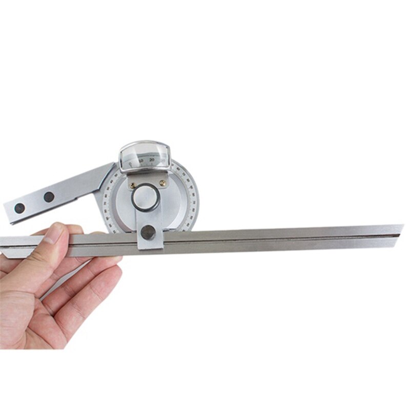 360 Degree Universal Bevel Protractor Angle Measuring Finder Goniometer Angular Ruler with nifier Woodworking Tool