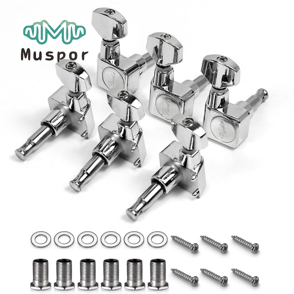 Electric Guitar Tuning Peg American Standard Locked Tuner Pegs Machines Right Replacement for Fender ST TL Guitar Accessories