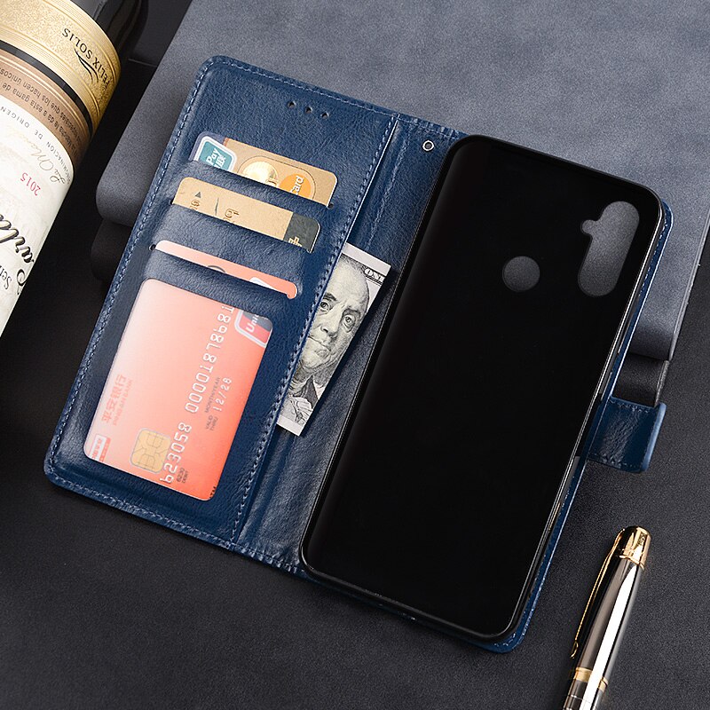 Wallet Case For Realme C3 Flip Leather Cover For OPPO Realme RMX2020 Phone Case Funda Capa Coque