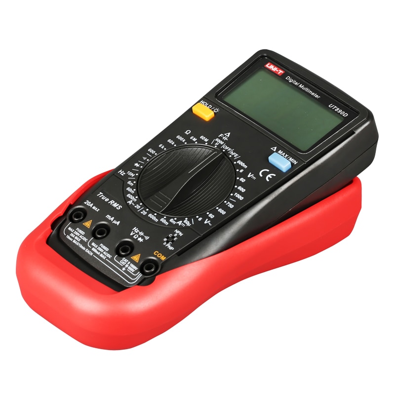 UNIT True RMS Multimeter Digital UT890D Manual Range AC DC Resistance Frequency Capacitor Tester Ammeter hFE Diode Multitester
