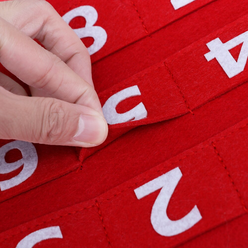 1PC Christmas Countdown Calendar Fabric Xmas Adven Grandado 1PC Christmas Countdown Calendar Fabric Xmas Adven Grandado