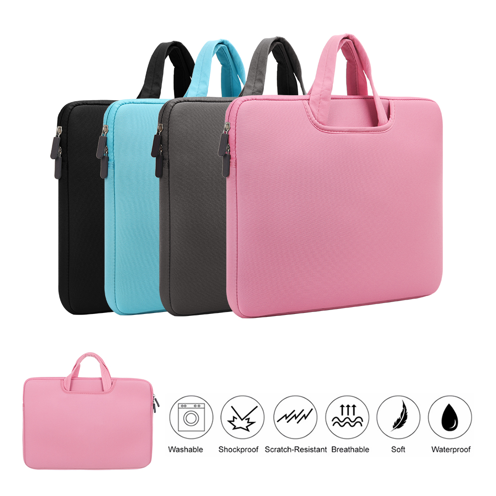 11 13 14 15 15.6 inch Laptop Bag Computer Sleeve Case Handbags Dual Zipper Shockproof Cover For Laptop MacBook Air Pro Retina