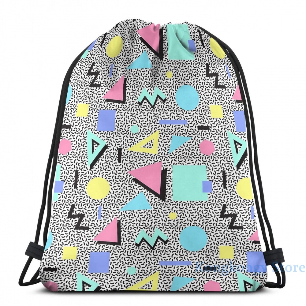 Divertida mochila con estampado gráfico de Menfis, color Pastel, con carga USB, para hombre, colegio, bolsa de viaje para mujer, bolsa para ordenador portátil: Drawstring Bag