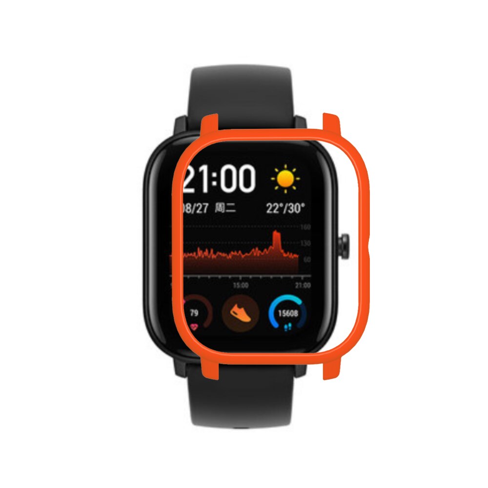 Cubierta colorida de la caja del marco para Xiaomi Amazfit GTS Smart Watch protector de la cáscara para Xiaomi accesorios del reloj Huami Amazfit gts: Orange