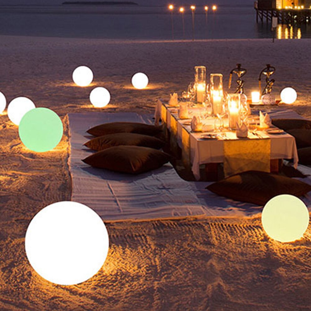 16 Color Floating Pool Lights Changing RGB LED Ball Lights IP67 Waterproof 20cm 15cm 12cm Tub Night Lights Pool Toys