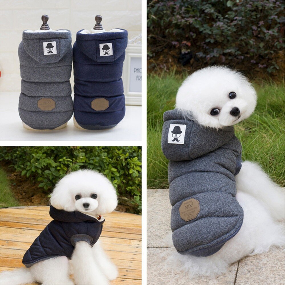 Kemisidi Hond Kleding Winterjas Jas Poedel Hooded Dikke Katoenen Kat Puppy Honden Jas Kleine Puppy Pet Kostuum Winter Hond doek