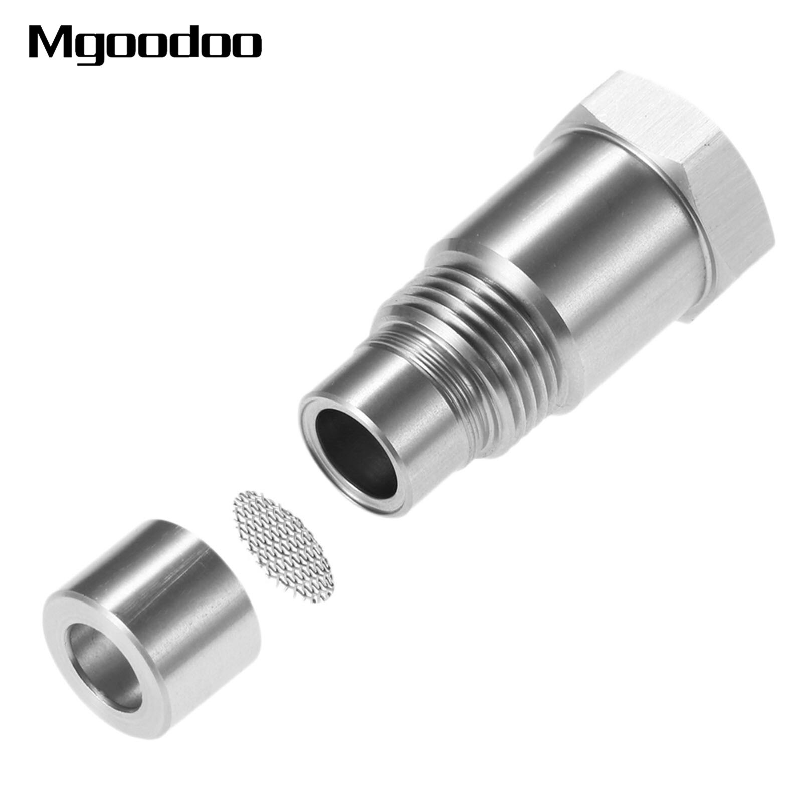 M18x1.5 CEL Check Engine Light Adapter CEL Eliminator Mini Catalytic Converter O2 Oxygen Sensor Stainless Steel Car Accessories