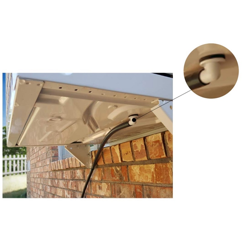 AD-Air Conditioner Ac Drain Hose Connector Elbow Fitting with Rubber Ring for Mini-Split Units and Window Ac Unit 3/5 Inch(15Mm)