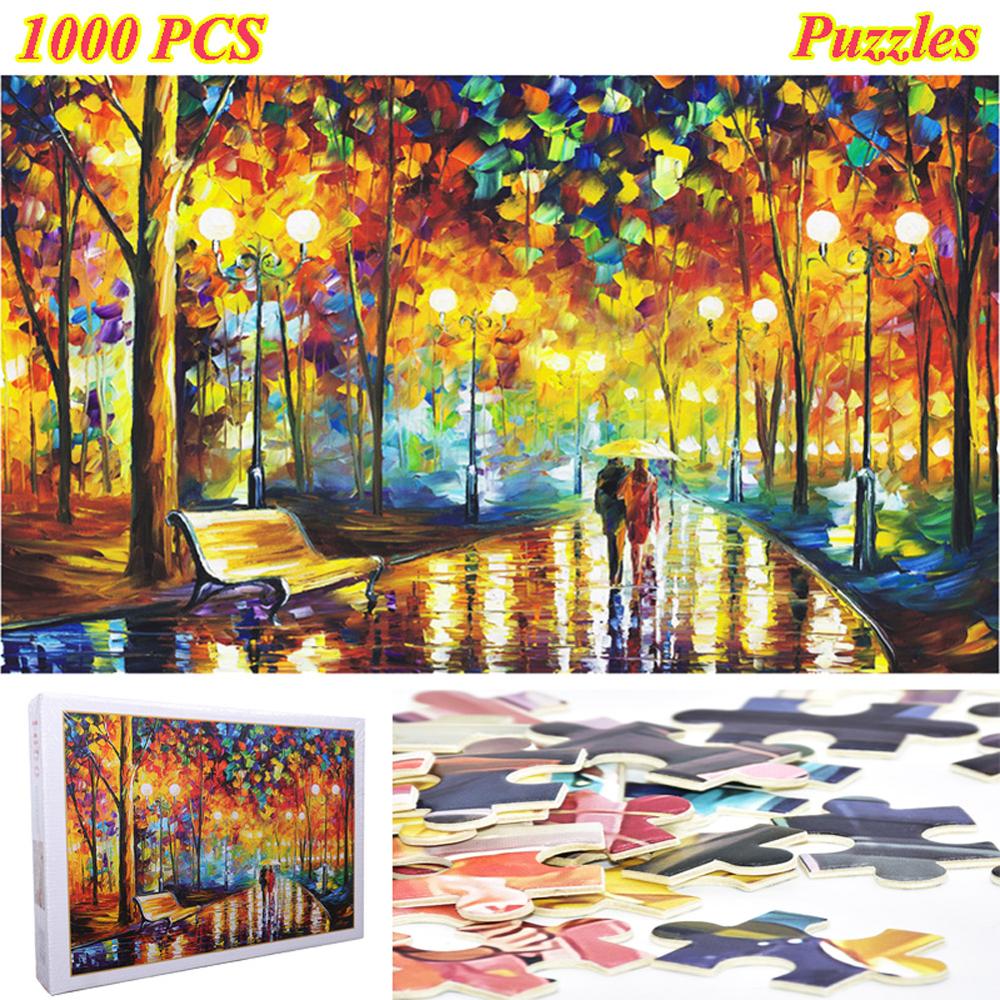 1000 stück Rätsel Pädagogisches Spielzeug Landschaft Pädagogisches Puzzle Spielzeug für freundlicher/Erwachsene geburtstag