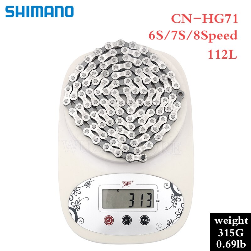 SHIMANO-cadenas de 8/9/10/11/12 velocidades, HG40, HG50, HG53, HG93, HG54, HG95, 4601, HG601, HG701, HG901, 112/116/118 eslabones: 8S HG71 112L No box