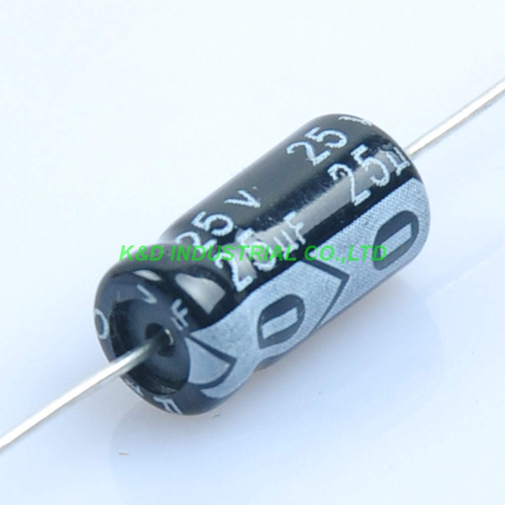 10 stks 6.3*13mm 25 v 25 uf Axiale Elektrolytische Condensator voor Audio Gitaar Buizenversterker DIY