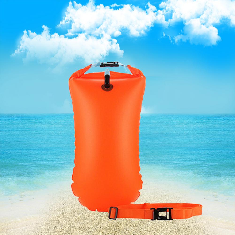 PVC Practical PVC Buoy Safety Air Dry Float Bag Inflatable Pouch Hard-wearing Rafting Bag Foldable for Outdoor