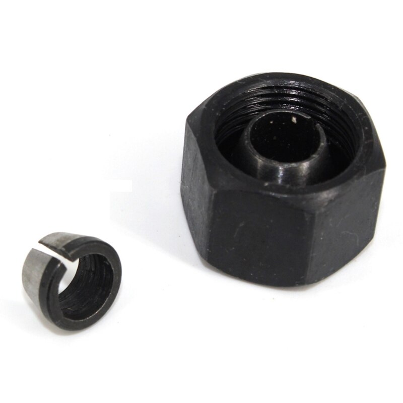 6mm 6.35mm 8mm Collet Chuck Adapter With Nut Engraving Trimming Machine Electric Router High Precision Bit B03D