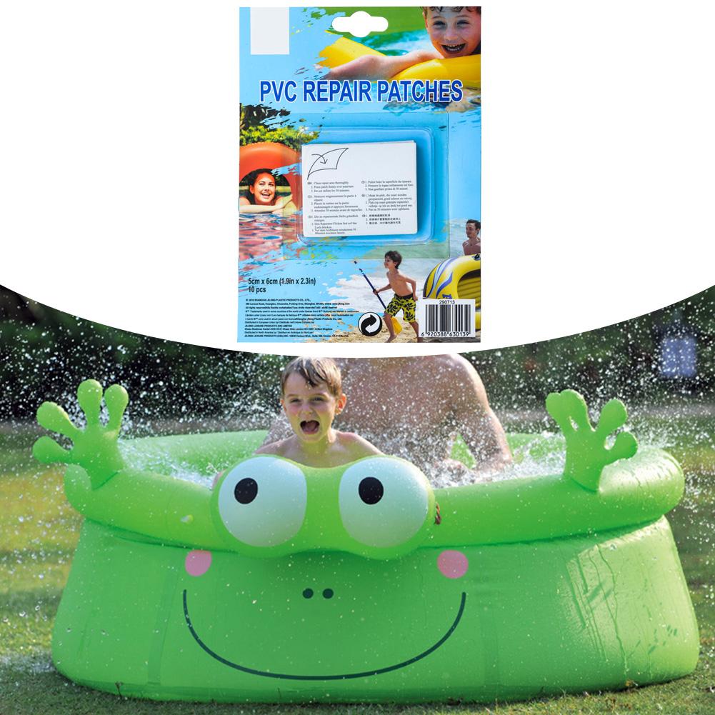 Parche adhesivo de reparación especial para piscina, parche adhesivo de reparación para barcos inflables de PVC, accesorios para piscinas, 10 Uds.