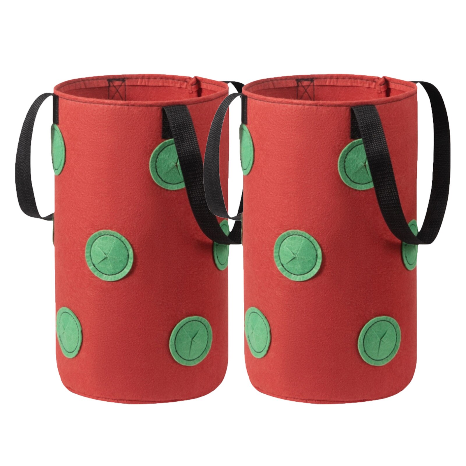 Plant Hanging Baskets Hanging Strawberry Planting Feltcloth Planting Container Bag Thicken Garden Pot Gardening Supplies: A