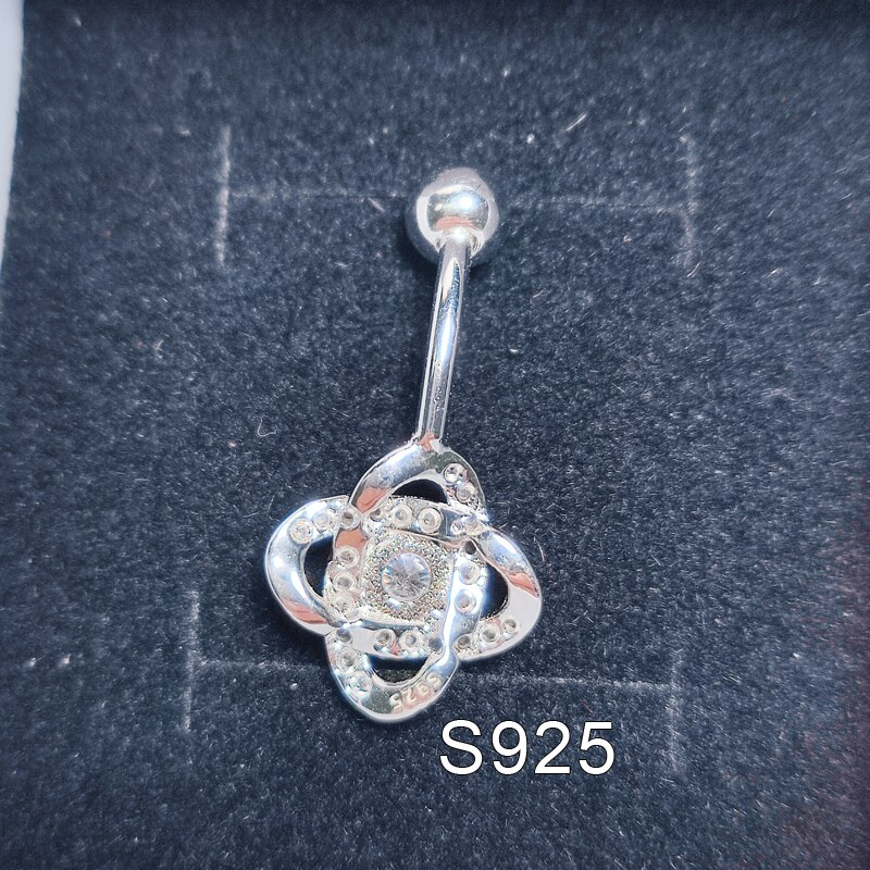 Anneau de nombril en argent sterling 925, piercing de nombril, bijoux de corps, pour femmes