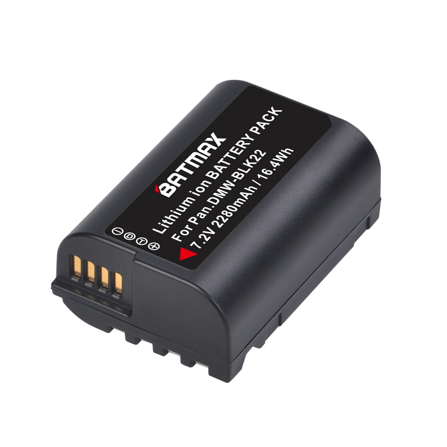 Batmax-batería recargable para cámara Panasonic LUMIX DMW-BLK22 GH5, 7,2 V, 2280mAh, DC-S5, BLK22: 1 battery