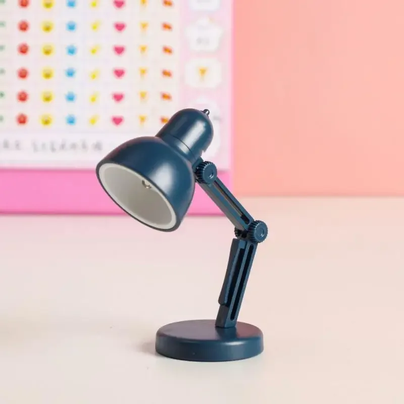 mini ledet nattleseboklys sammenleggbar bordlampe sovesal soverom sengegavl lys hjem dekorasjoner dukkehuslampe: Lilla