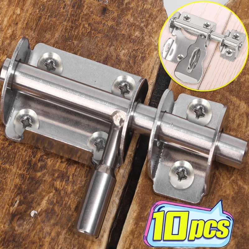 Stainless Steel Door Lock Small Security Door Bolt Window Latch Heavy Duty Sliding Gate Tower Bolts Latch Catch Home Bolt Locks