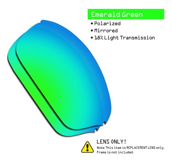 SmartVLT Polarized Replacement Lenses for Oakley Half Wire 2.0 Sunglasses - Multiple Options: Green-ShieldCoat