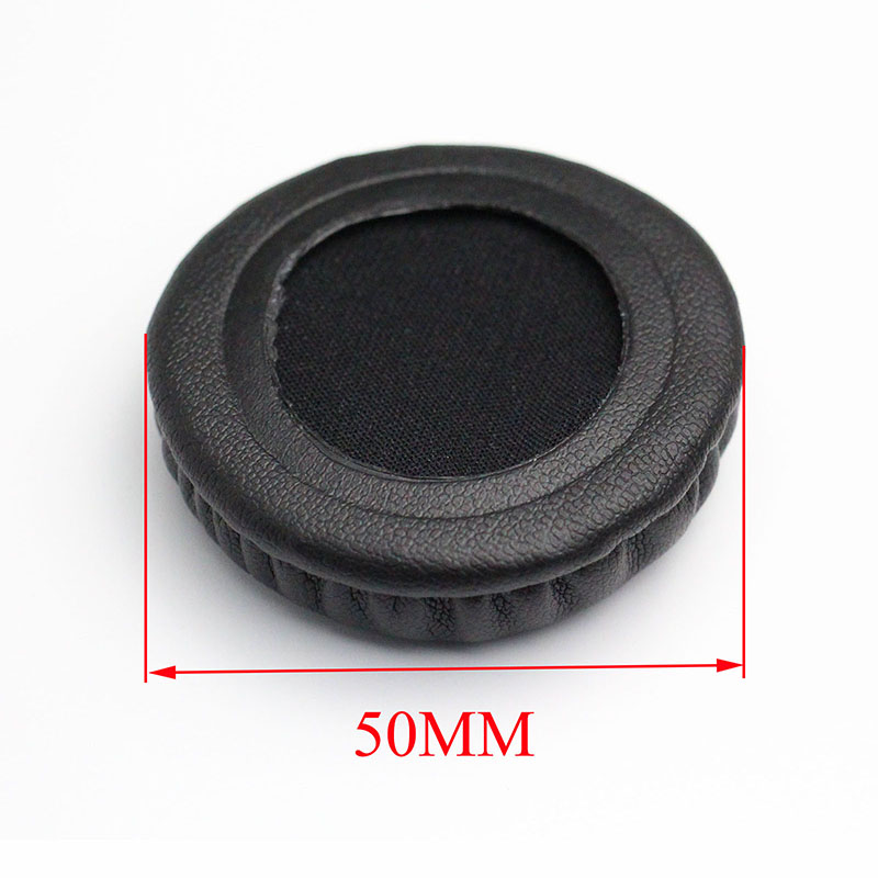 50mm 55mm 60mm 65mm 70mm 75mm 80mm 85mm 90mm 95mm 100mm 105mm Headphone Ear Pads Round PU Leather Ear Cushions Earpads: 50mm