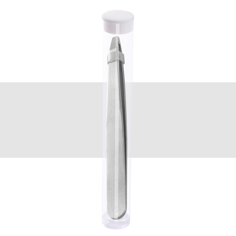 1PC Eyebrow Tweezers Eyelash Extension Sticker Volume Tweezers Bulk Accessories Stainless Steel Lash Tweezer Makeup Tools: With tube4