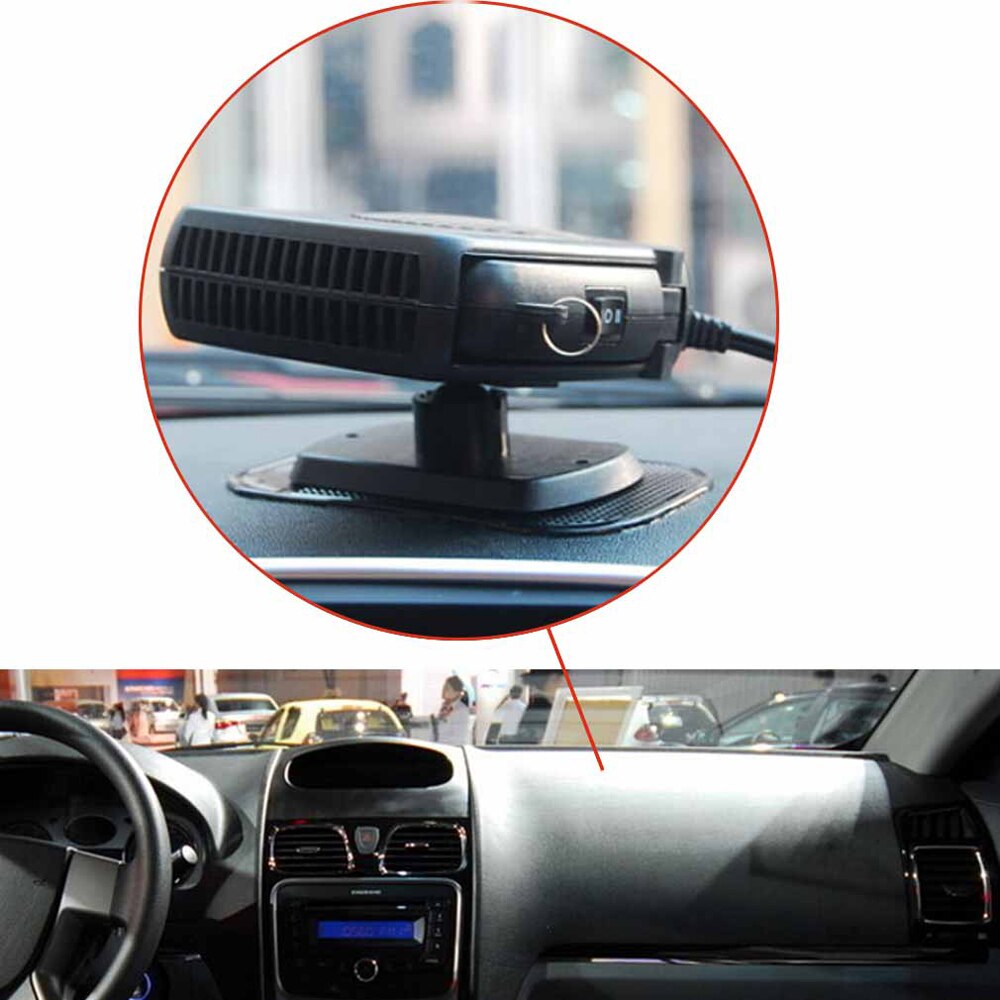 Portable Car Heater Heating Fan 2 in 1 12V Auto Heating Cooling Fan Machine Dryer Windshield Defroster Demister Swing-out Handle