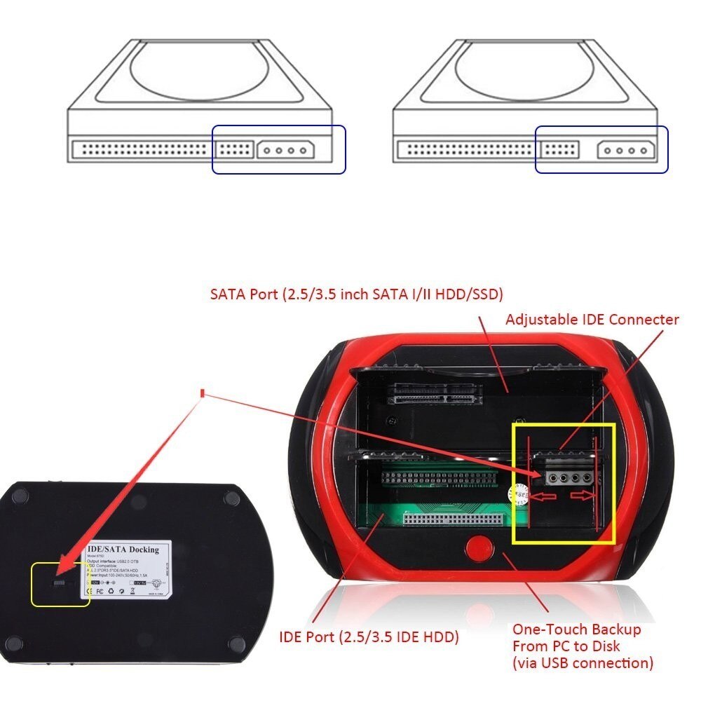 USB3.0 High-speed Doppel Dock HDD Docking Station 2,5 zoll 3,5 zoll SATA IDE Hub Externe Speicher Gehäuse Box UNS typ