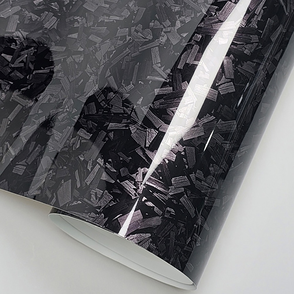 Hiilikuituvinyylikalvo auton sisätarra 3d/6d- efektinen taottu hiilikuitukäärefoliotarra moottoripyörätarrat: Valkoinen