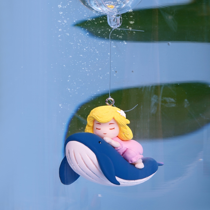 Fish Tank Decorations Mini Cartoon Ornaments Floating Diver Aquarium Ornaments Small Floating Ball Aquarium Accessories